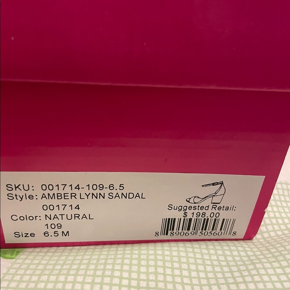 Lilly Pulitzer Amber Lynn Sandal size 6.5 never worn - Picture 3 of 3